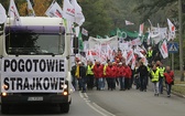 Protest górników w Rudzie Śląskiej