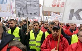 Protest górników w Rudzie Śląskiej