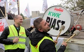 Protest górników w Rudzie Śląskiej