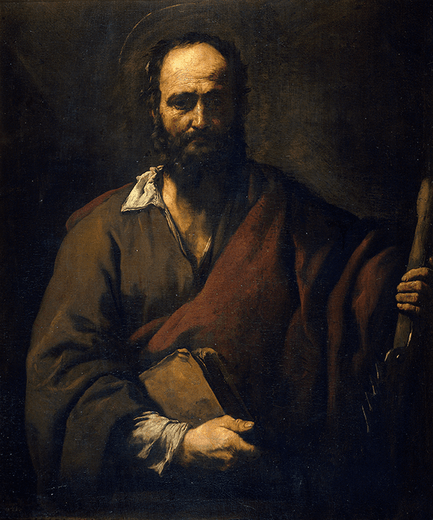 José de Ribera  „Św. Szymon”  olej na płótnie, ok. 1630 Muzeum Prado, Madryt