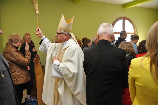 Poświęcenie kaplicy w hospicjum w Darłowie