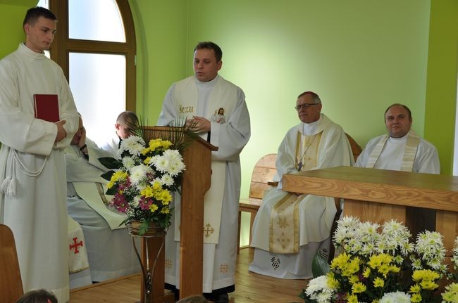 Poświęcenie kaplicy w hospicjum w Darłowie