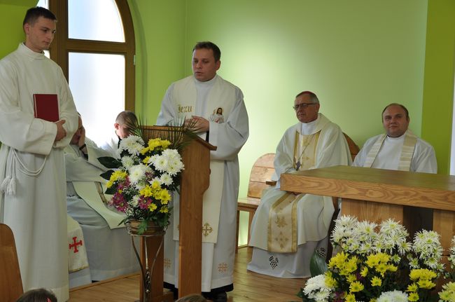 Poświęcenie kaplicy w hospicjum w Darłowie