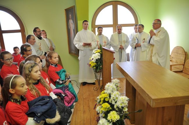 Poświęcenie kaplicy w hospicjum w Darłowie