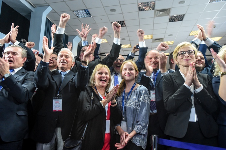 Wieczór wyborczy w sztabie PiS