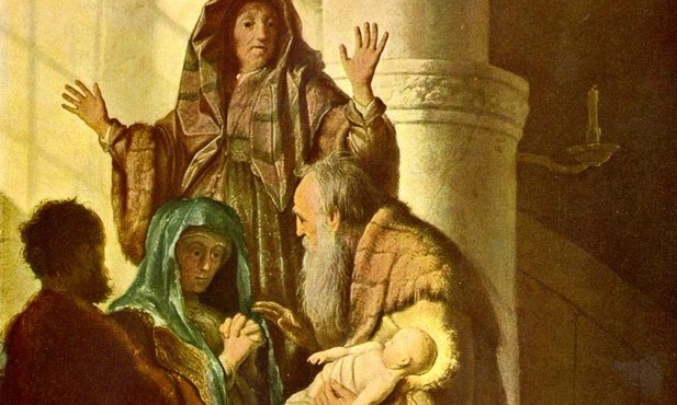 Święta Rodzina, prorkini Anna i Symeon