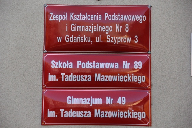 Tadeusz Mazowiecki został patronem szkoły w Gdańsku  