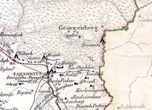 Zyglin (Żyglin) i Georgenberg (Miasteczko Śląskie) na mapie z 1861 r.