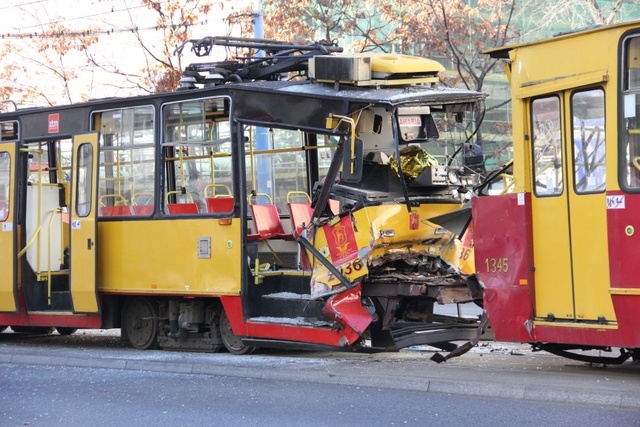 Wypadek w centrum Warszawy