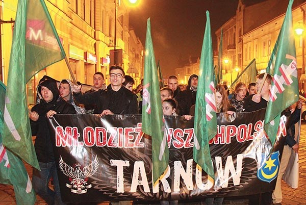 Manifestację zorganizowała i poprowadziła Młodzież Wszechpolska