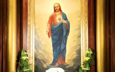  Obraz Serca Jezusowego, czczony w praskiej bazylice