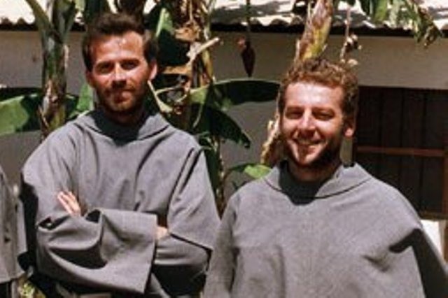 Ojcowie: Michał Tomaszek (z lewej) i Zbigniew Strzałkowski