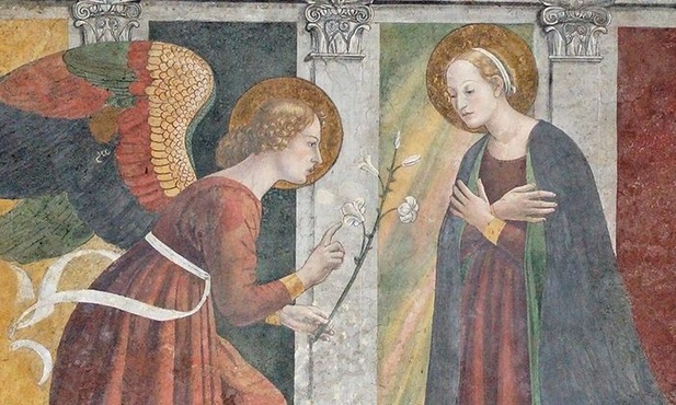 Melozzo da Forli, Zwiastowanie, fragment