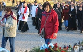 Z Krzyżem w byłym KL Birkenau