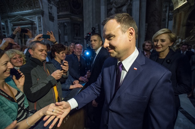 Andrzej Duda w Watykanie - cz. 1