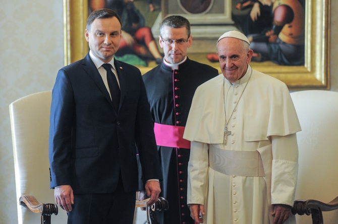 Andrzej Duda  w Watykanie - cz. 2