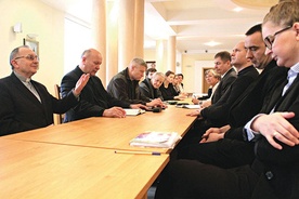 Podczas spotkania wywiązała się dyskusja dotycząca organizacji Kongresu Ruchów i Stowarzyszeń Katolickich Archidiecezji Warmińskiej