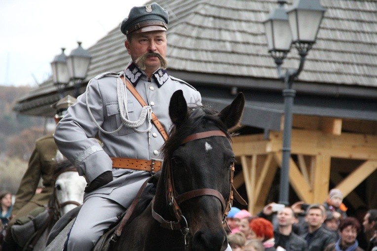 Wjazd Piłsudskiego do Nowego Sącza