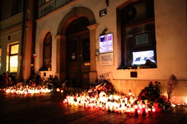 Kraków solidarny z Francją