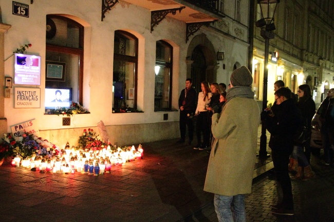 Kraków solidarny z Francją