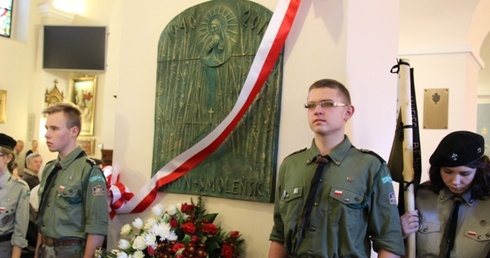 Poświęcenie tablicy katyńskiej w Bielsku-Białej