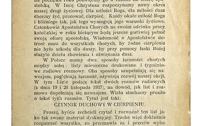  „Apostolstwo Chorych” ze stycznia 1938 r., zbiory ŚBC 