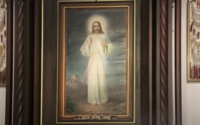 Obraz Jezusa Miłosiernego w praskiej katedrze