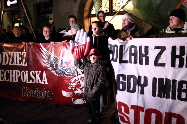 Marsz przeciwników imigrantów