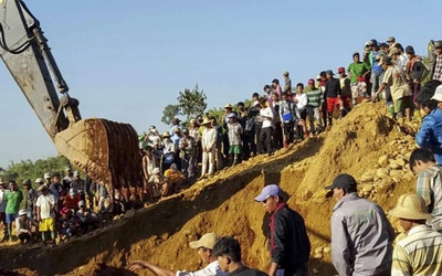 Birma: Już 104 ofiary śmiertelne osunięcia ziemi