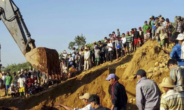 Birma: Już 104 ofiary śmiertelne osunięcia ziemi