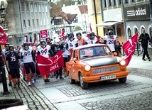 Wolontariusze przeszli ulicami Olsztyna, zachęcając do uczestnictwa w akcji