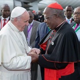 Powitanie papieża w Kenii