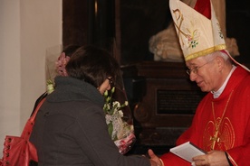 W święto św. Andrzeja wierni modlili się i składali życzenia imieninowe bp. Andrzejowi F. Dziubie