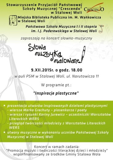 Słowa muzyką malowane