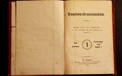 Pierwsza książka, jaką wydało "Dziedzictwo bł. Jana Sarkandra dla ludu polskiego na Śląsku Cieszyńskim"
