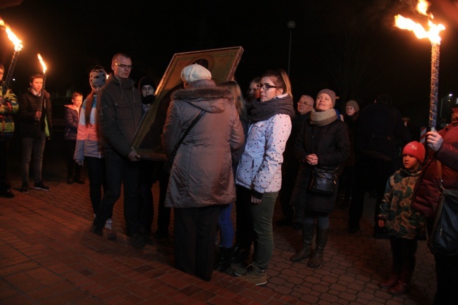 Symbole ŚDM w Pruszczu Gdańskim 