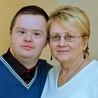  Michał ze swoją mamą