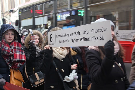 Żywy tramwaj w Katowicach