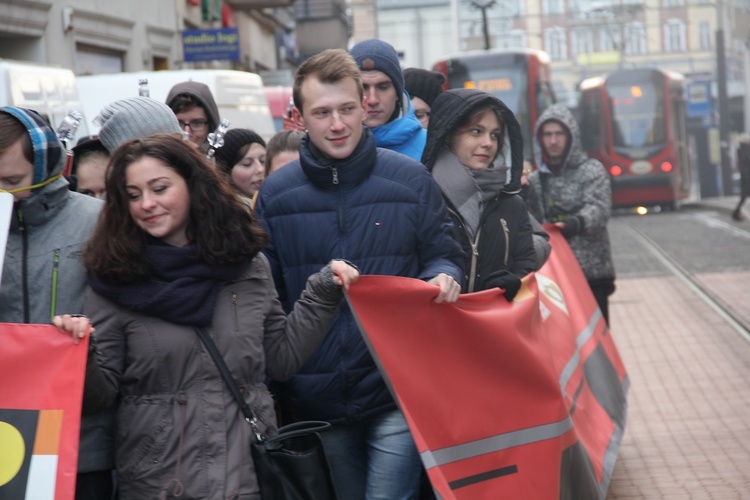 Żywy tramwaj w Katowicach