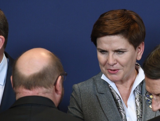 Premier porozumiała się z Martinem Schulzem