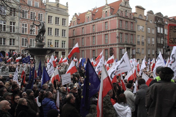 Manifestacja KOD w Gdańsku