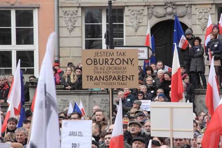 Manifestacja KOD w Gdańsku