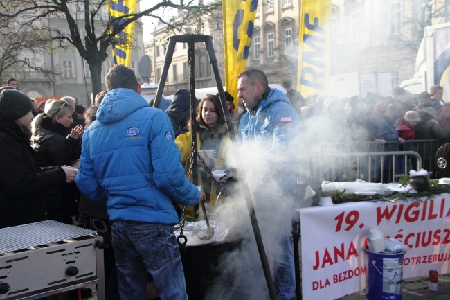 19. Wigilia dla potrzebujących na Rynku Głównym