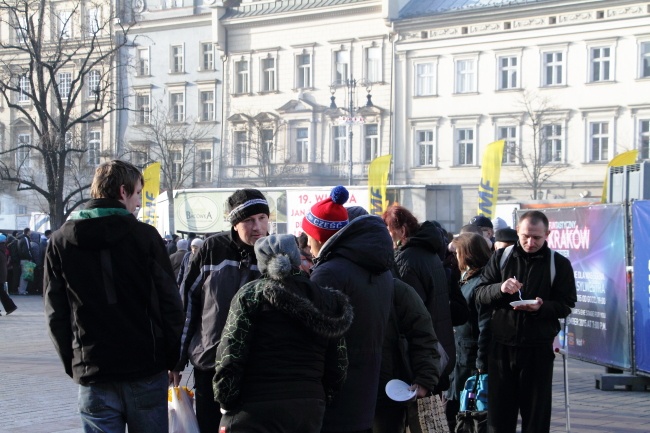 19. Wigilia dla potrzebujących na Rynku Głównym