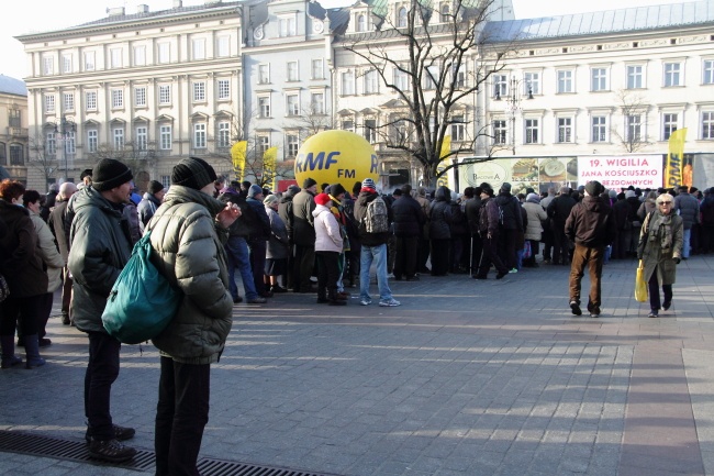 19. Wigilia dla potrzebujących na Rynku Głównym