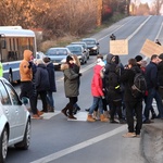 Protest mieszkańców Górki Narodowej