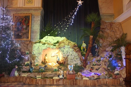 Szopka w parafii św. Jana Chrzciciela w Janowie Lubelskim 