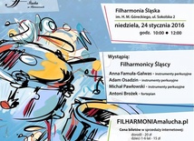 Koncert zimowy w ramach projektu "Filharmonia malucha", Katowice, 24 stycznia