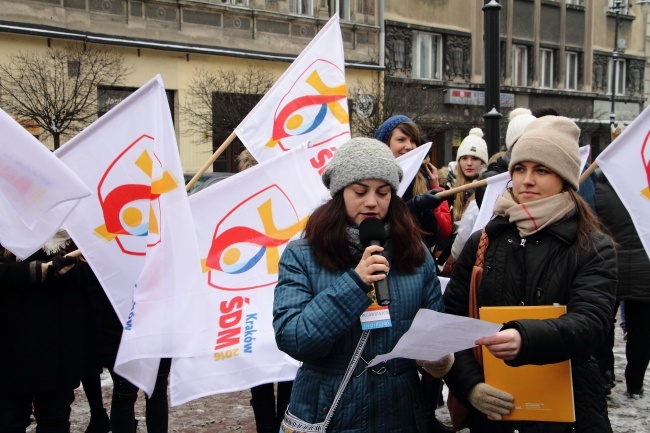 Krakowski Orszak Trzech Króli 2016 - człony niebieski i zielony