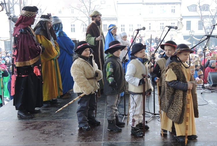 Orszak Trzech Króli w Bielsku-Białej AD 2016 - u celu, na rynku